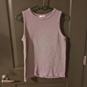 Tres Bien Lavender Sleeveless Top